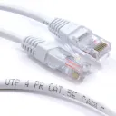 White Network Ethernet RJ45 Cat5E-CCA UTP PATCH 26AWG Cable 50cm 0.5m