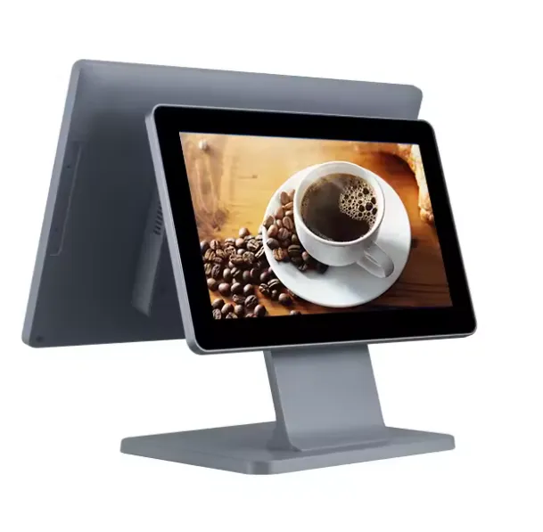 Dual Screen POS Systema Metal Aluminum Alloy Ultra-thin Touch Till Pos Machine model number :WXPOS37